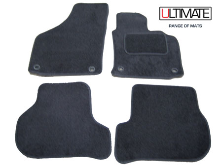 volkswagen golf 5 04-07 tailored car mat set ultimate black